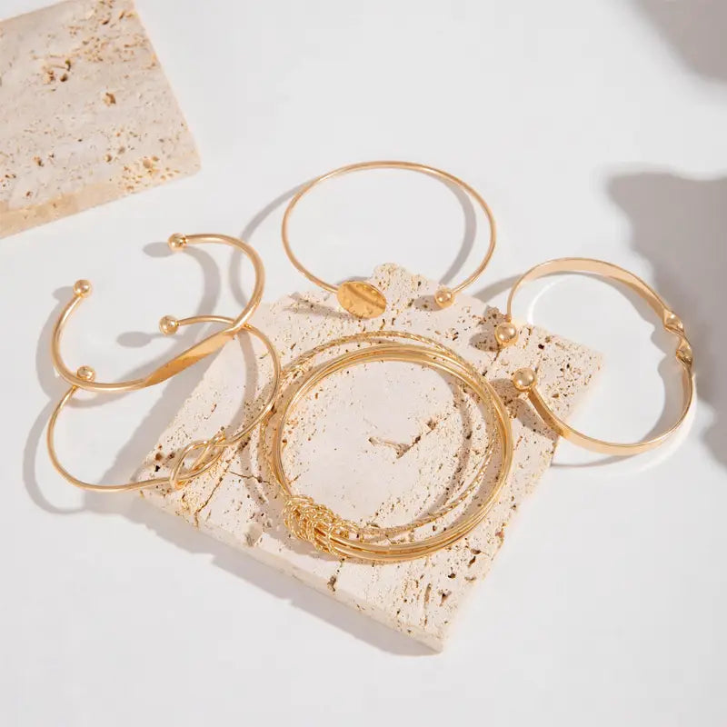 Gold Knotted Elegance Bracelet Collection