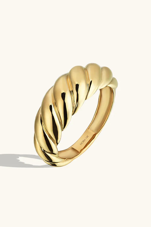 Gold Croissant Ring