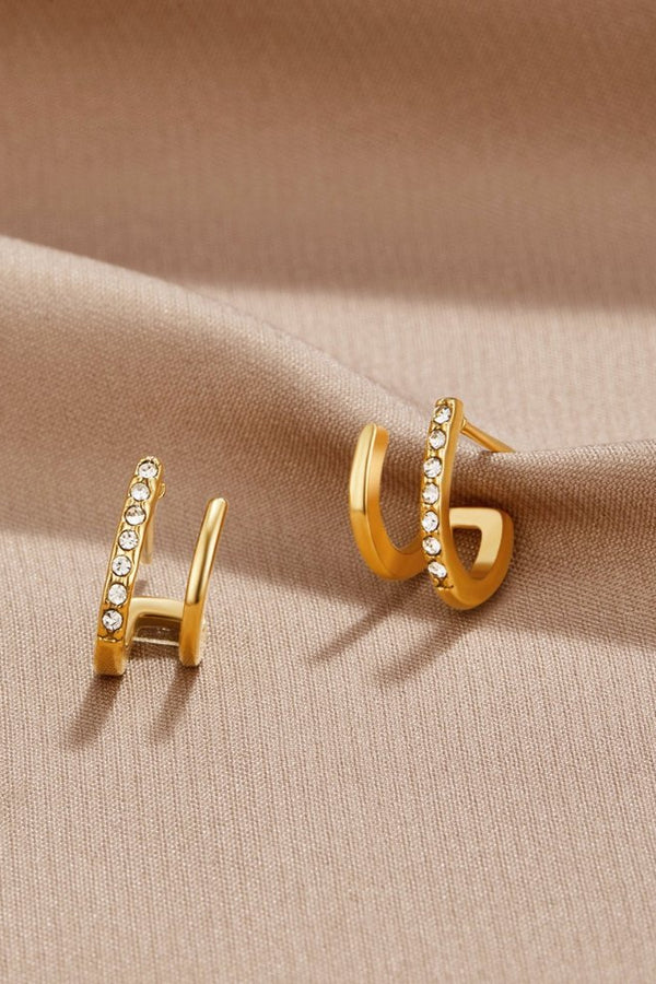 Caroline - Crystal Claw Earrings