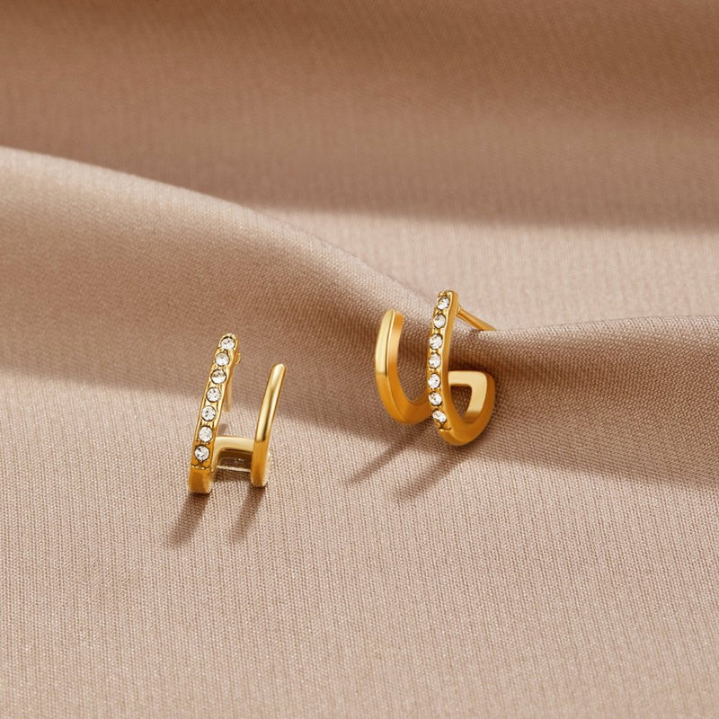 Caroline - Crystal Claw Earrings