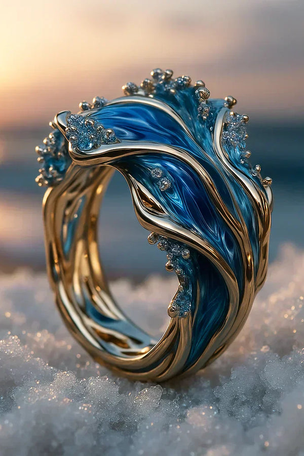 Brianna - Retro Wave-Inspired Ring
