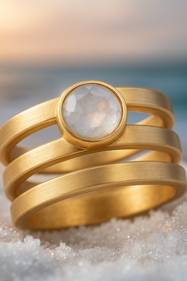 Vintage Moonstone Ring by Lustre