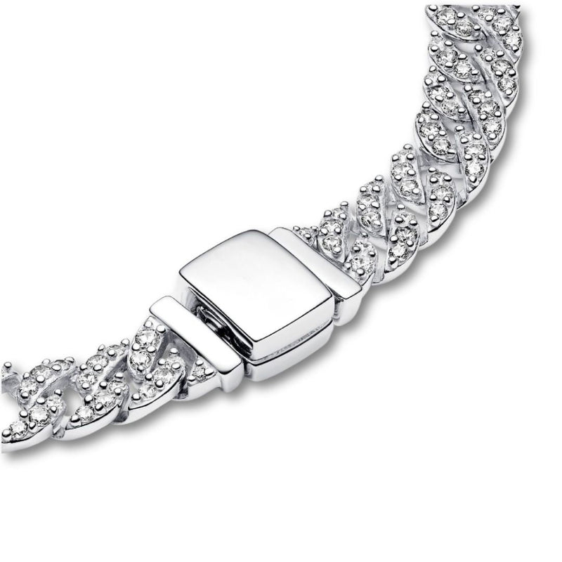 Daisy - Gold Moissanite Cuban Bracelet