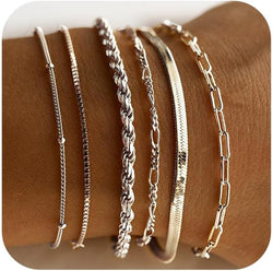 Isabella Vernetta White Gold Bracelet Set