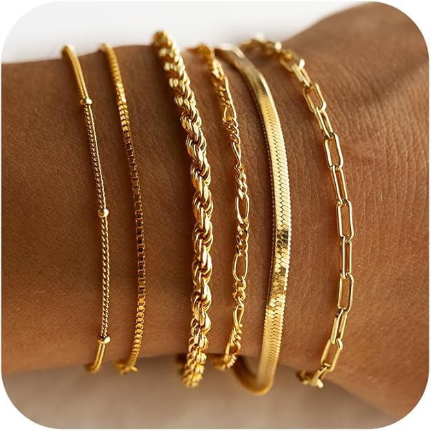 Isabella Vernetta White Gold Bracelet Set