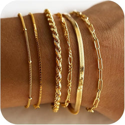 Ava - Gold Isabella Vernetta Bracelet Set