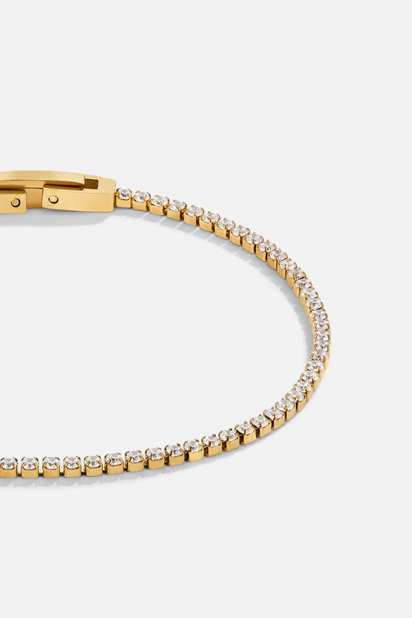 Gold Crystal Bracelet by Niyah
