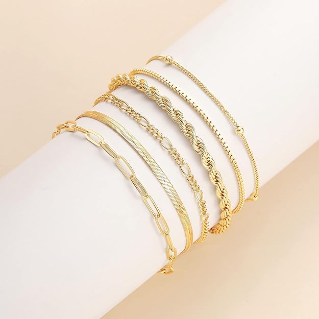 Ava - Gold Isabella Vernetta Bracelet Set