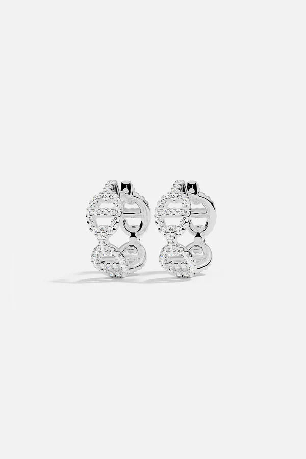 Isla Marina Earrings in White Gold