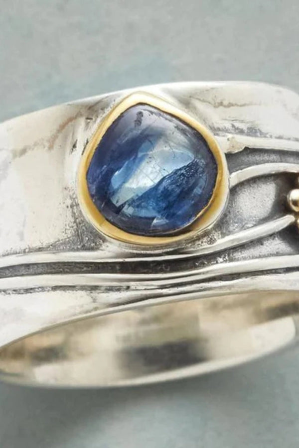 Retro Blue Stone Ring
