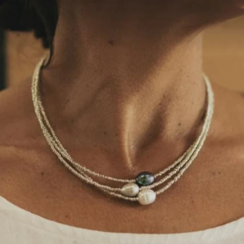 Classic Natural Pearl Vintage Necklace
