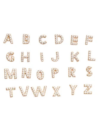 Gold Initial Earring - Single Piece