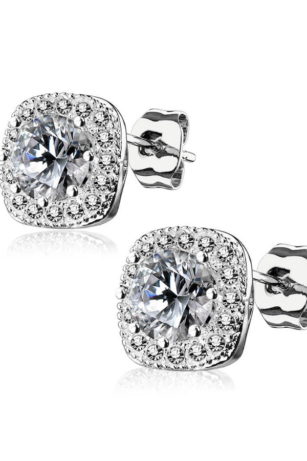 Glennis Earrings in White Gold