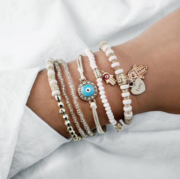 Hamsa - Charm Bracelet Set
