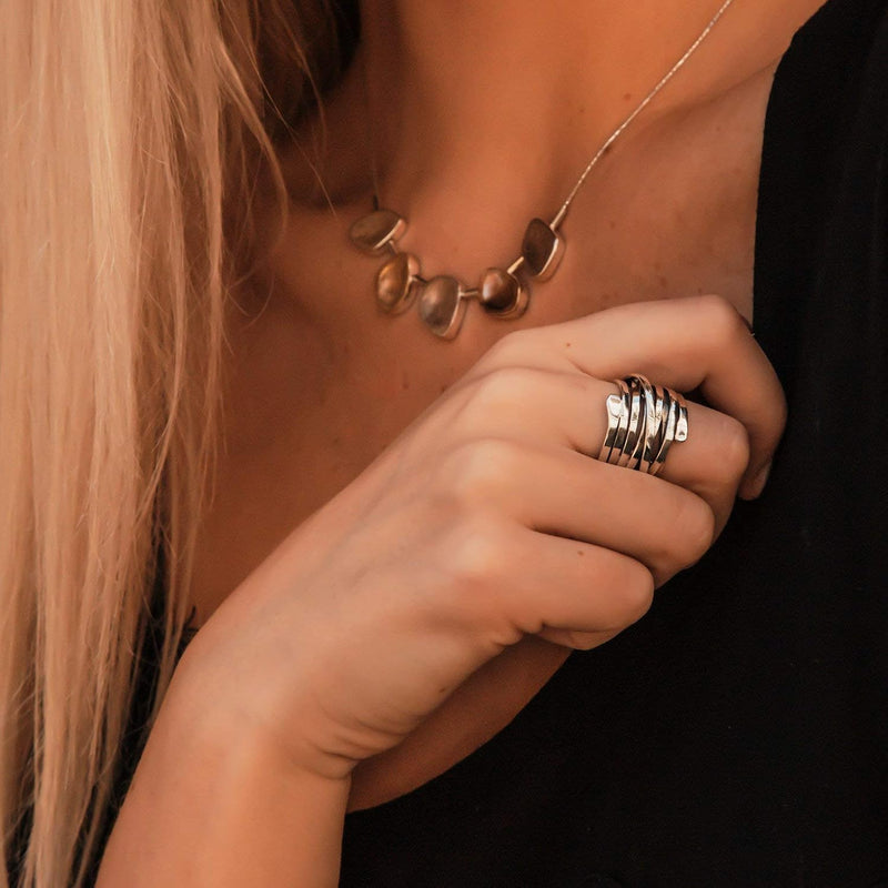 Bliss - Retro Chunky Silver Ring