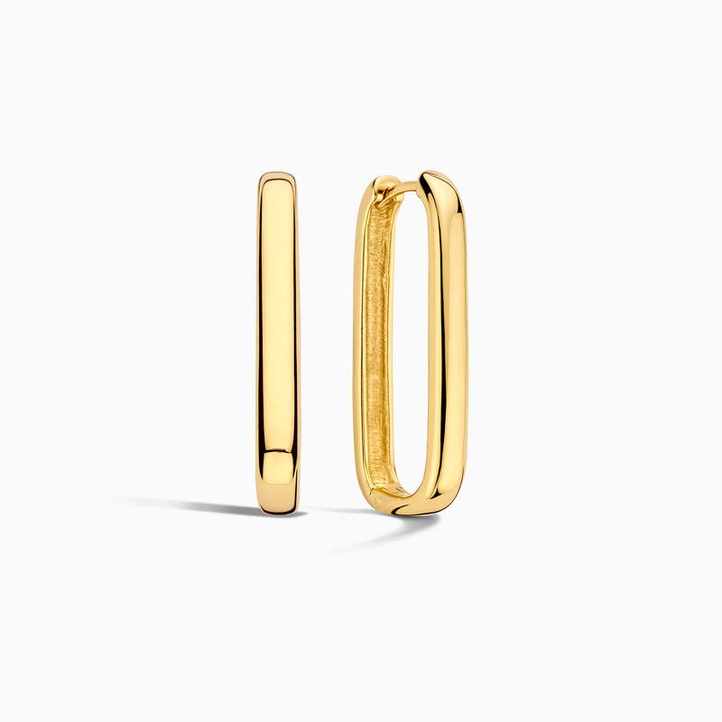 Diana - Gold Large Icon Pavé Hoop Earrings