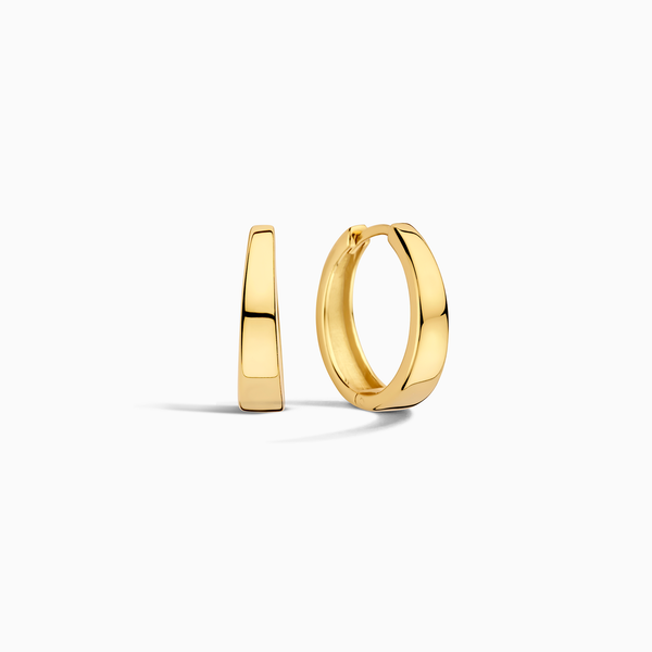 Gia Hoops Earrings | White Gold