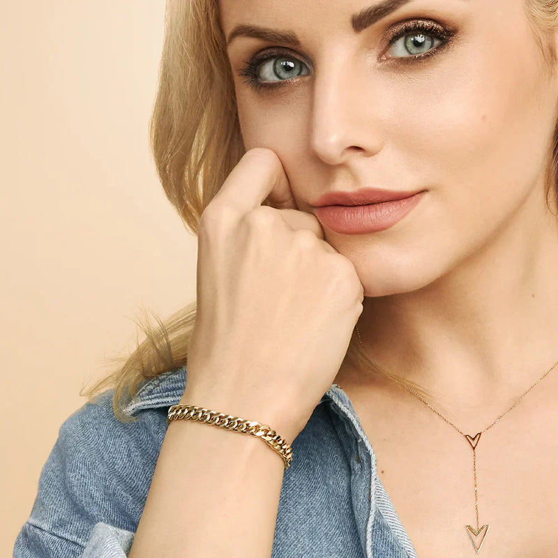 Elizabeth - Gold Cuban Estate Bracelet