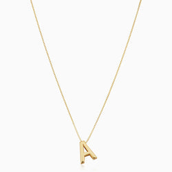 Ada - Gold Initial Necklace - Love Letter Design