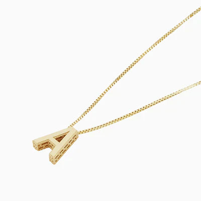 Ada - Gold Initial Necklace - Love Letter Design
