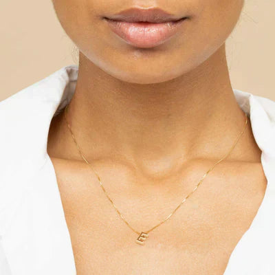 Ada - Gold Initial Necklace - Love Letter Design