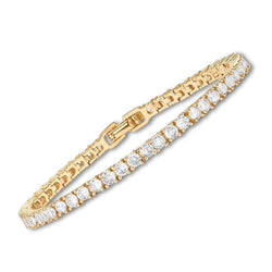 Barbara - Gold Moissanite Tennis Bracelet