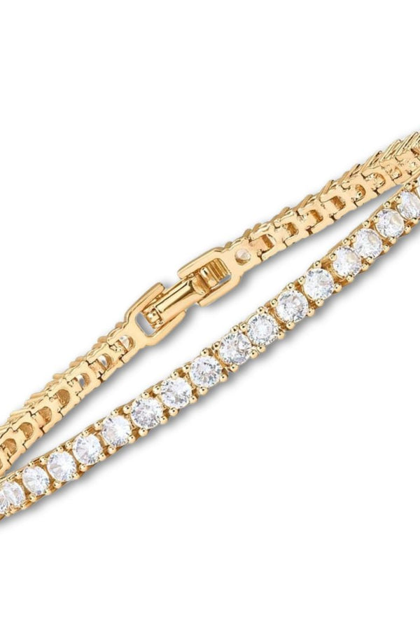 Barbara - Gold Moissanite Tennis Bracelet