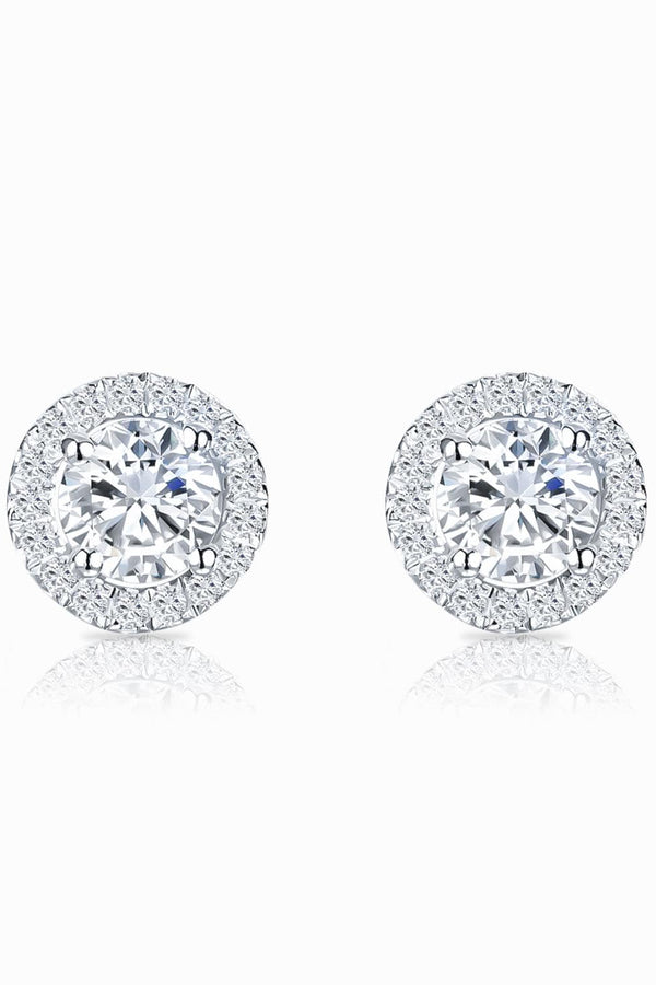 Zara - Elegant White Gold Earrings for Women