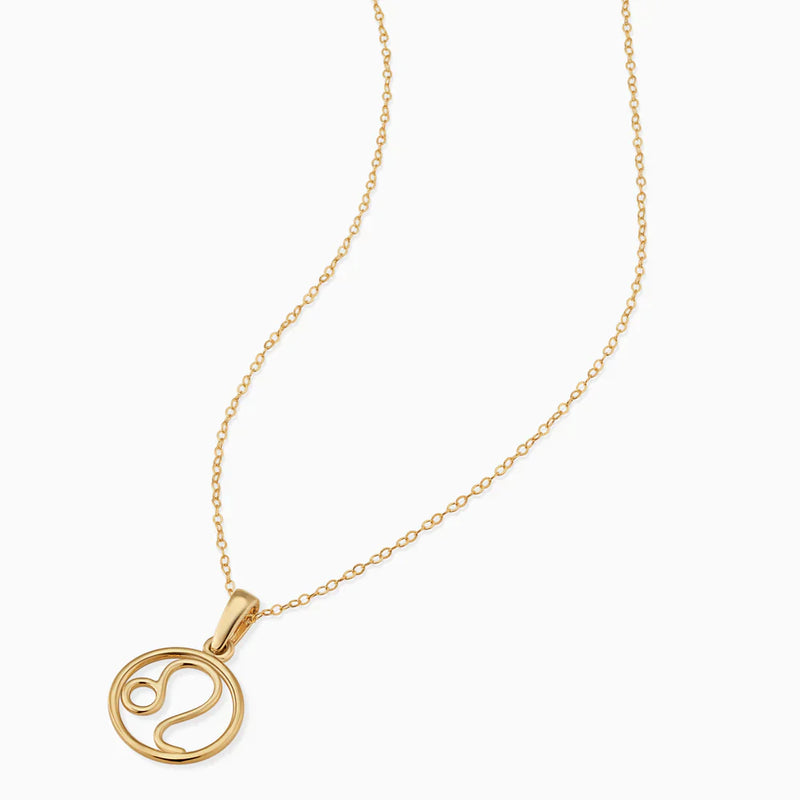 White Gold Zodiac Pendant Necklace