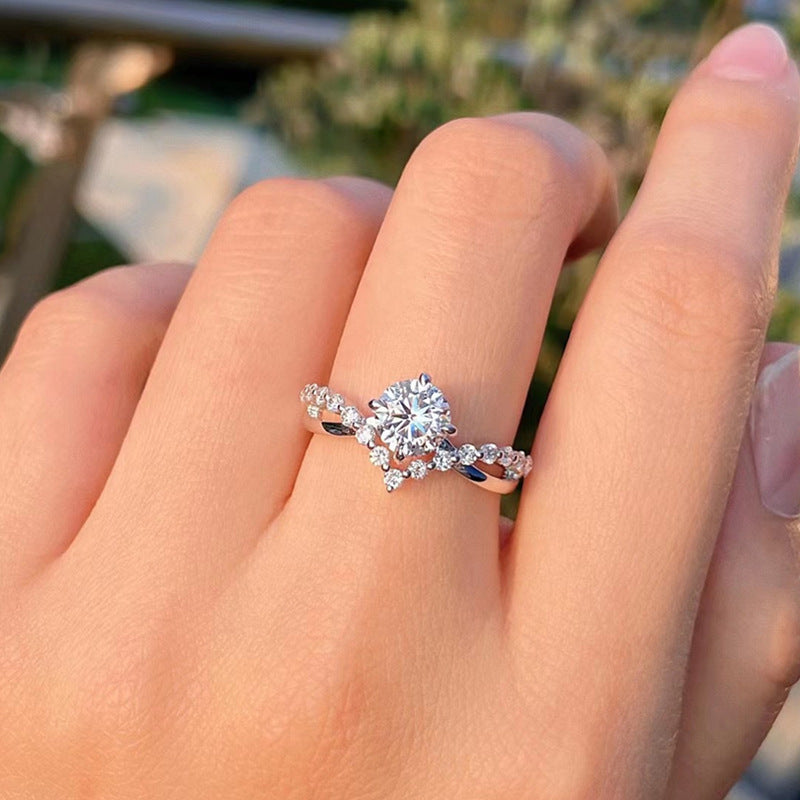 Celina Everhart White Gold Ring