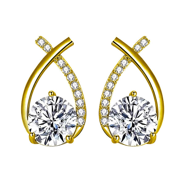 Arielle White Gold Earrings