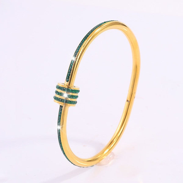 Tessandra Virelli Green & Gold Bracelet
