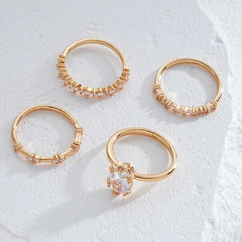Emma - Gold Solène Viremont Ring Set