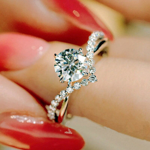 Celina Everhart White Gold Ring