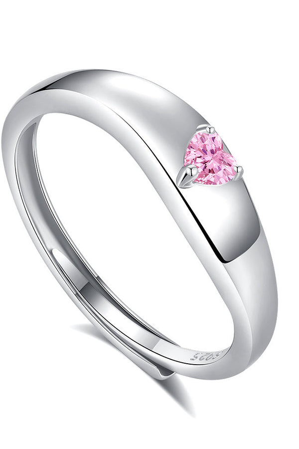 Lilia Hart White Gold Ring