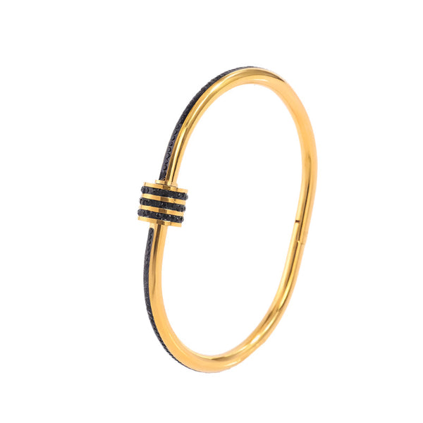 Tessandra Virelli Black and Gold Bracelet