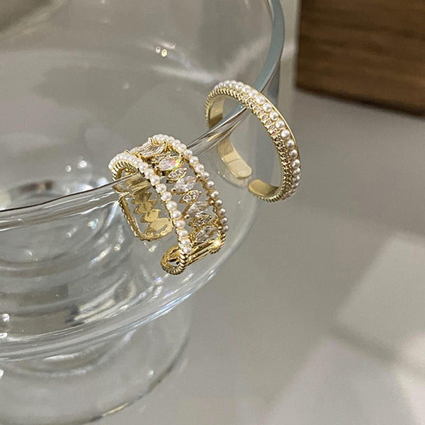 Ava - Gold Elodie Vance Ring Set