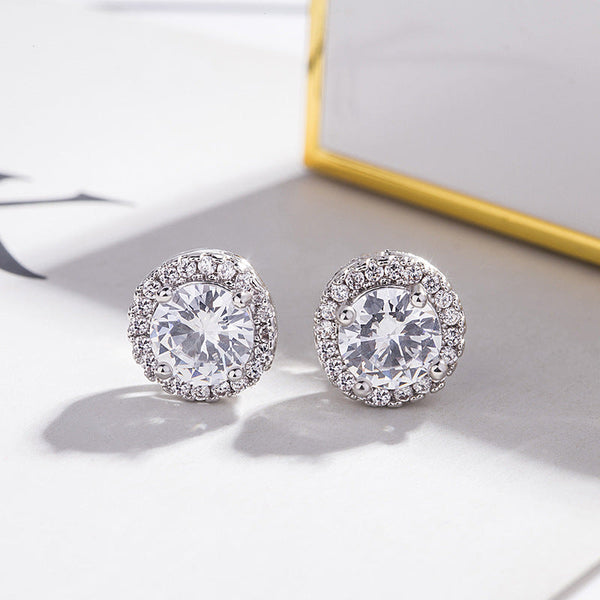 Solea - Spark White Gold Earrings
