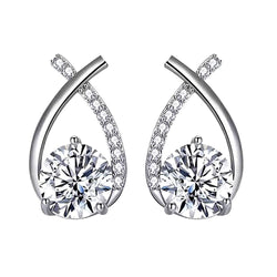Arielle - White Gold Earrings