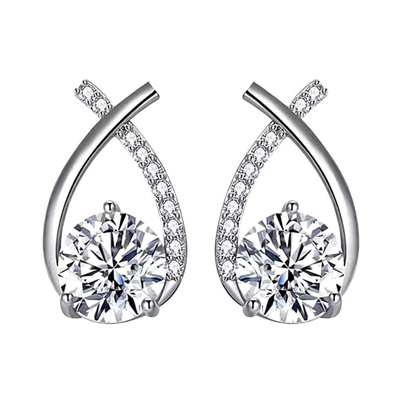 Arielle - White Gold Earrings