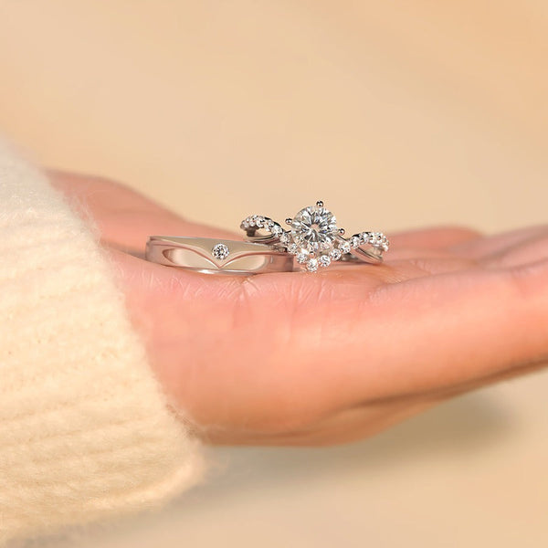 Elric Amora Gold Couple Rings