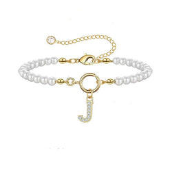 Gold Auden Initial Key Bracelet