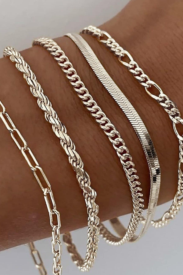 Ellis Renner White Gold Bracelet Set