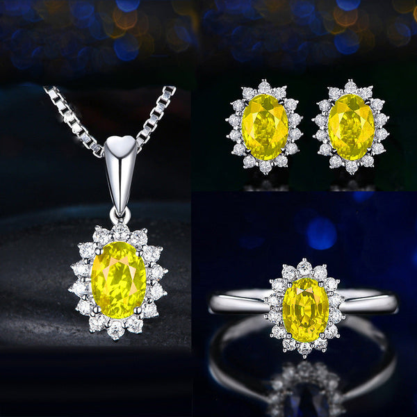 Sophia Fleurane - White Gold Yellow Set