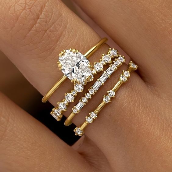 Emma - Gold Solène Viremont Ring Set