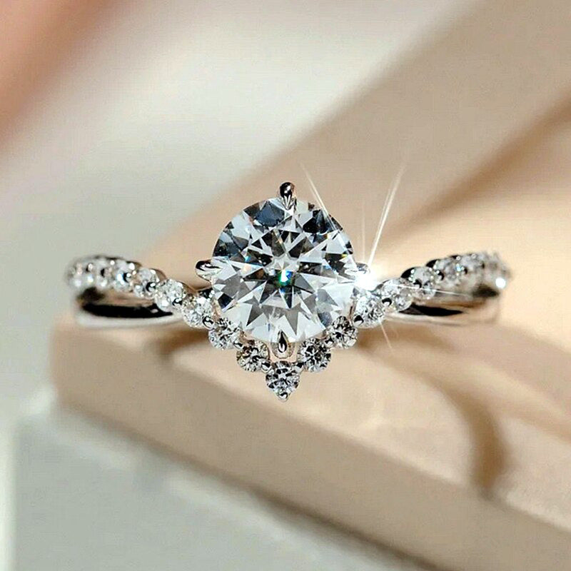 Celina Everhart White Gold Ring