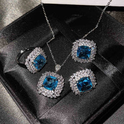 Camila - White Gold Blue Collection