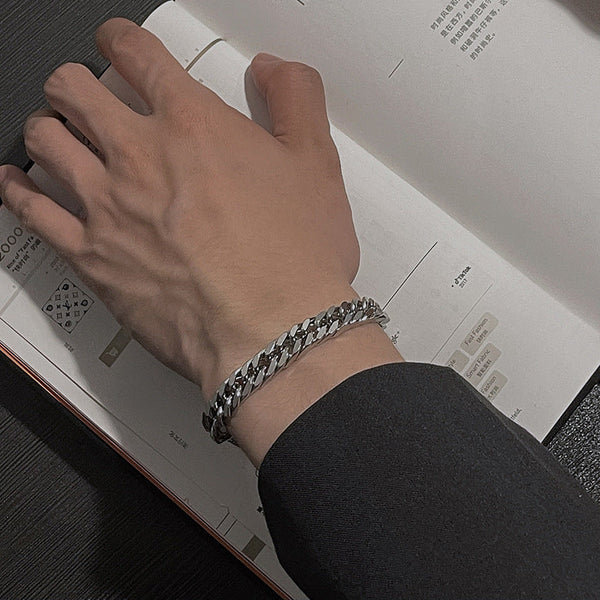 White Gold Sterling Vale Bracelet