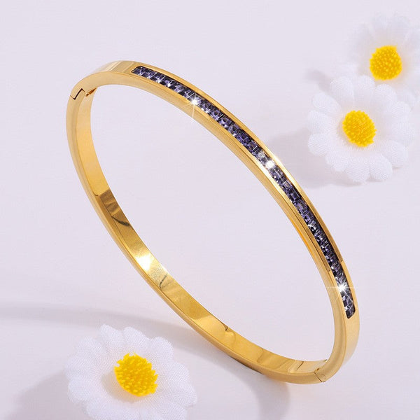 Liora Bellanotte Purple and Gold Bracelet