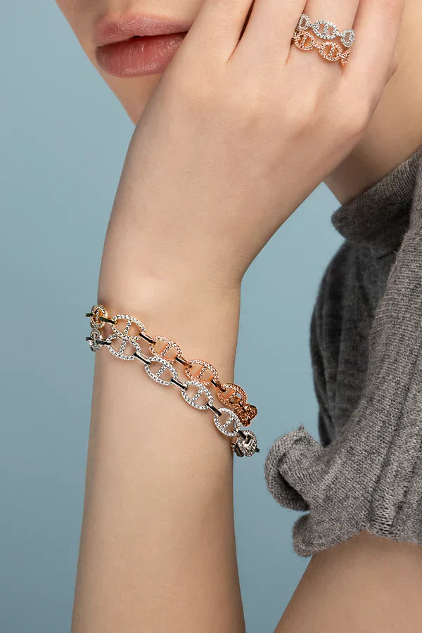 Marina - White Gold Bracelet